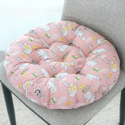 Coussin de chaise épais, coussin de siège d'ordinateur et de bureau, tapis de banc d'étudiant en lin