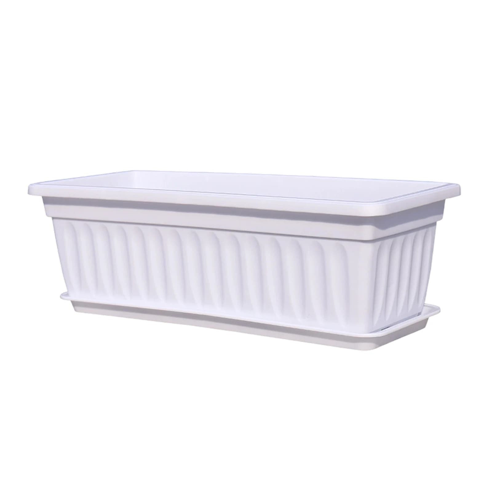 Jardinières en plastique rectangulaires pour balcon, pots de fleurs pour jardinage intérieur, pots r