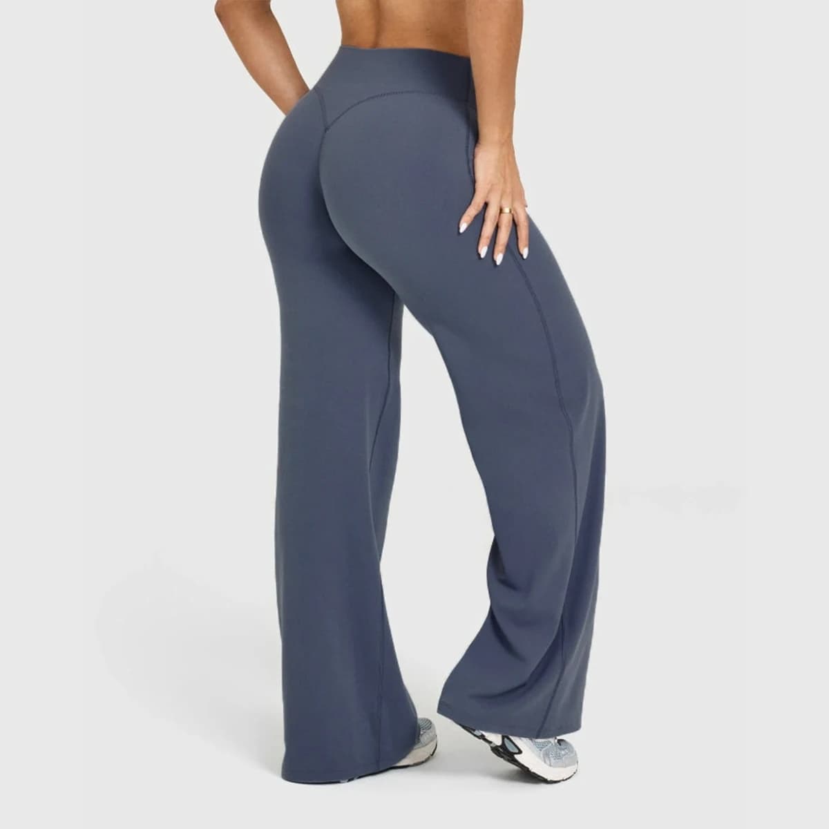 Leggings évasés, Leggings à jambe droite, Pantalons larges pour femme, Vêtements de yoga respirants,