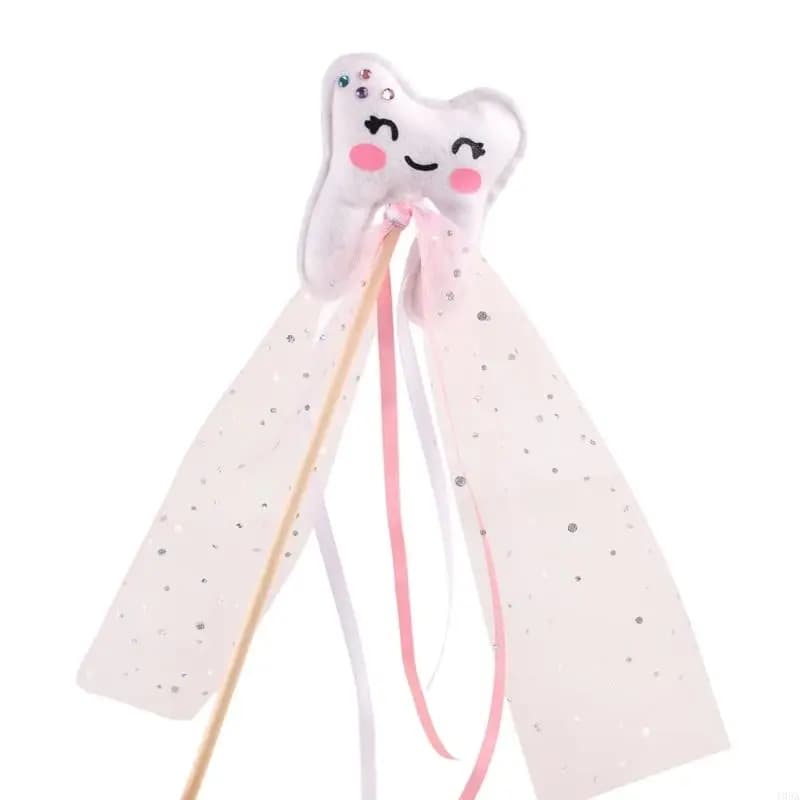 Baguette de fée dentaire pour enfants, accessoire de jeu de rôle, tissu non tissé doux, décoration d
