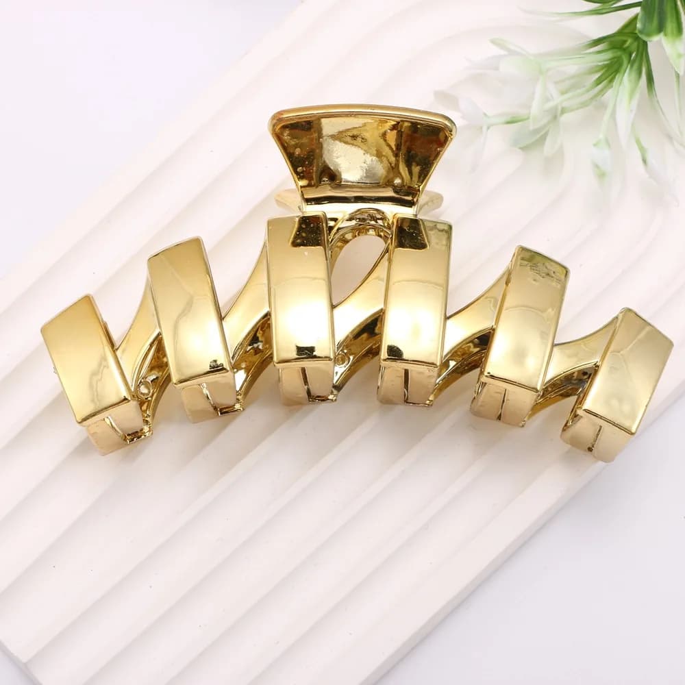 Pince à cheveux en or et argent, mignonne, chic, bohème, unique pour femme, pince à chignon antidéra