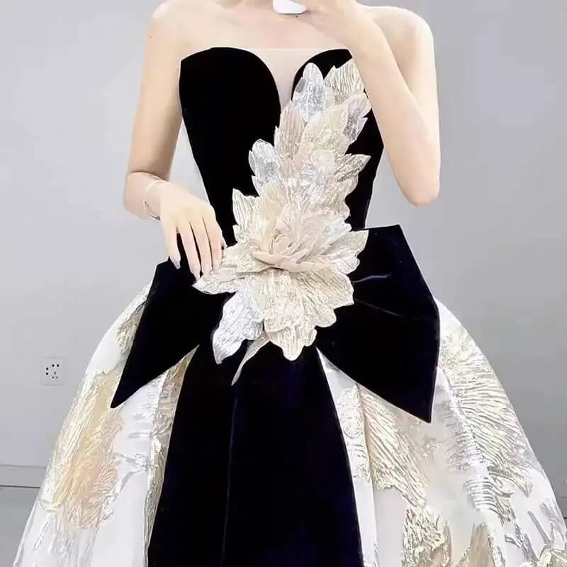 Robe de soirée de fiançailles pour femme, nouvelle collection haut de gamme, luxe léger, robe de mar