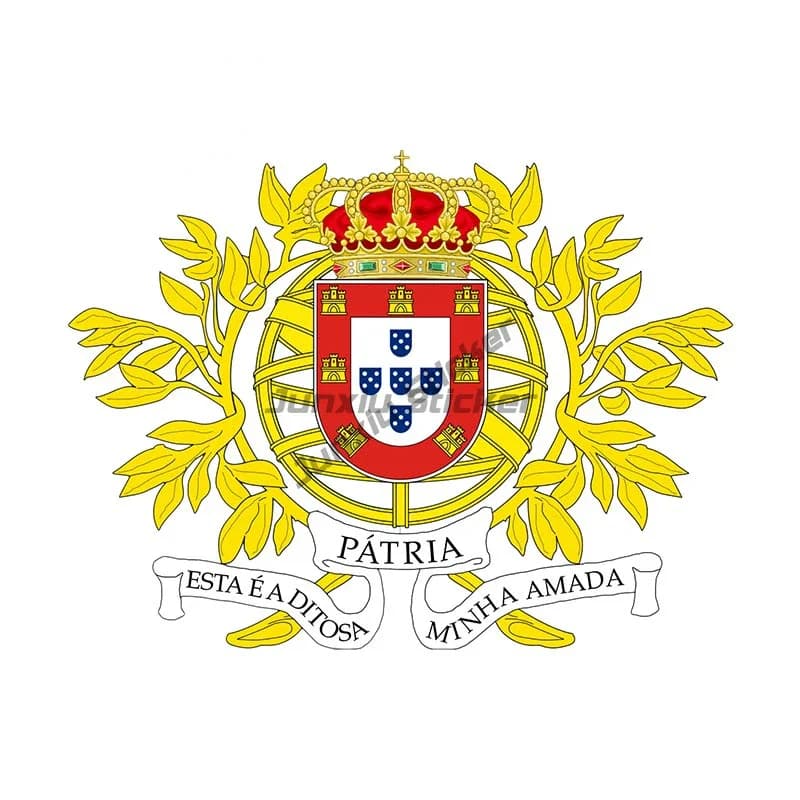 Autocollant créatif en PVC avec drapeau du Portugal, emblème national, pour décorer voiture, camionn