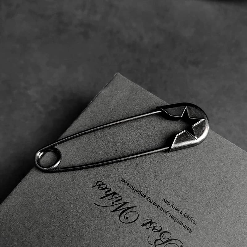 Épingles rétro grandes pour vêtements, épingles de sûreté en métal, épingles réglables pour jeans, r