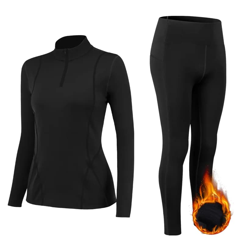 Sous-vêtement thermique femme velours Thermo Lingerie ensemble femme 2 pièces vêtements d'hiver cost