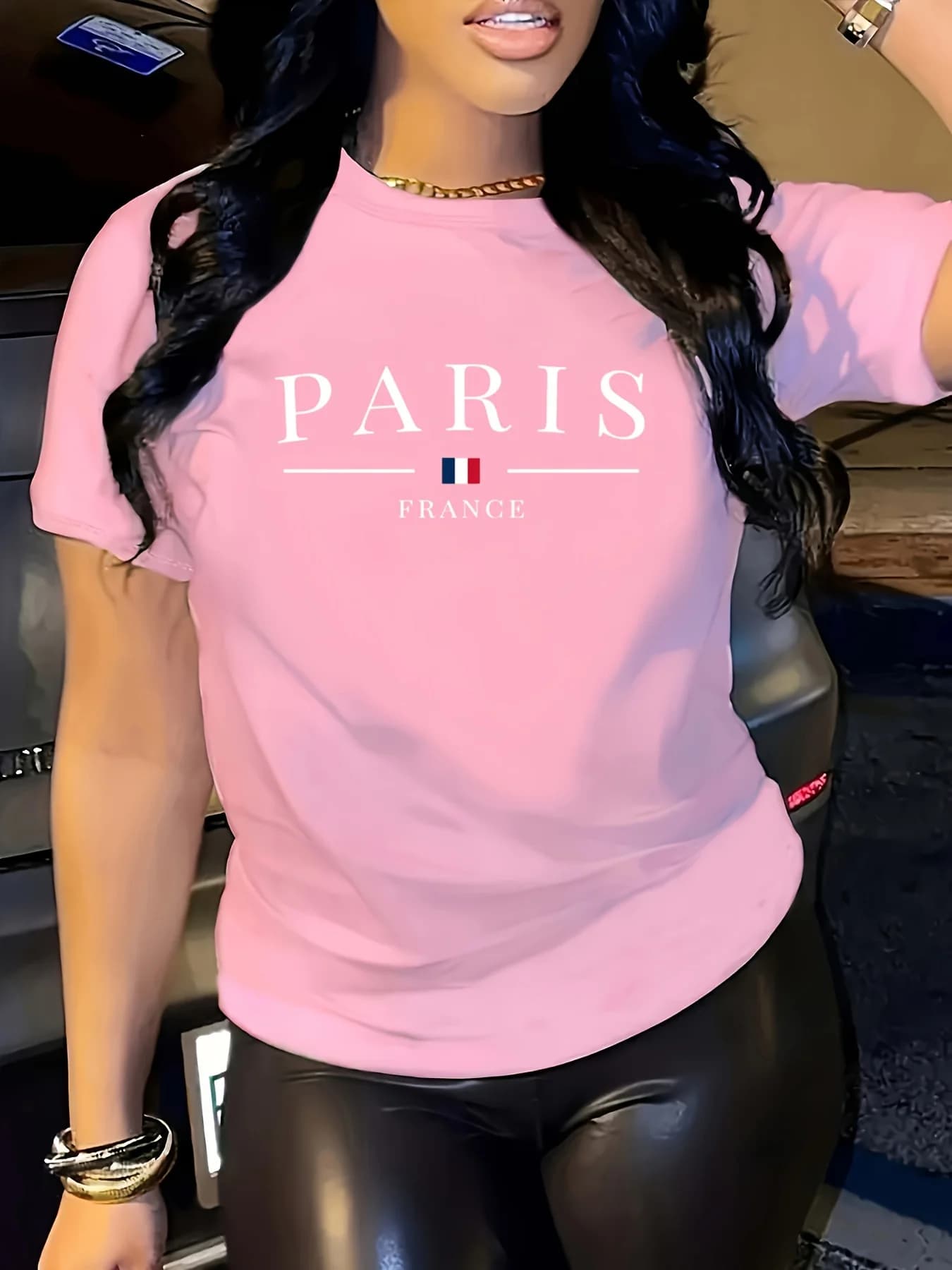 Haut polyvalent à manches courtes pour femmes, élégant, décontracté, col rond, Style sportif d'été, 