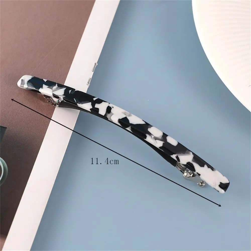 Barrettes à cheveux en acétate léopard géométrique, accessoires pour cheveux longs, cadeaux