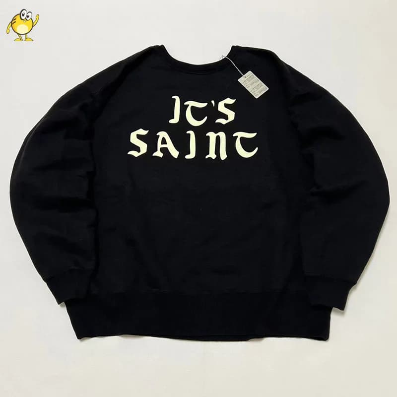 Sweat-shirts à capuche délavés style vintage pour homme et femme, collection automne-hiver SAINT, dé