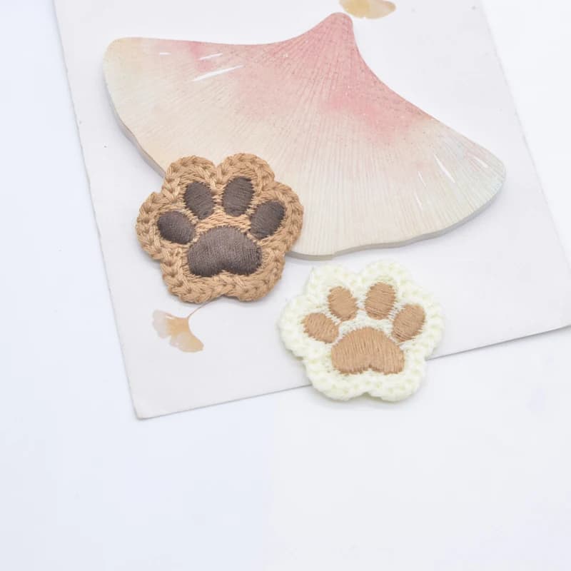 Lot de 10 appliques en forme de patte d'ours de dessin animé pour vêtements de bébé, chapeaux, chaus
