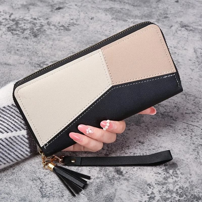 Mode Zipper Portefeuilles Femmes Long Sacs À Main Porte Monnaie Cartes Titulaire PU En Cuir Billfold