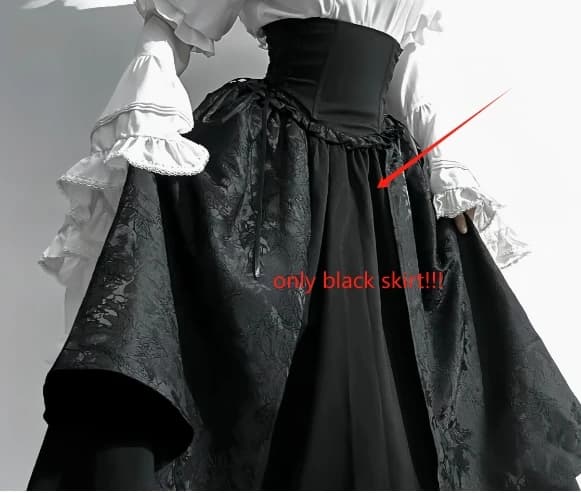 Lolita-Chemise rétro à manches longues de style cour gothique pour femmes, magnifique jupe élégante 