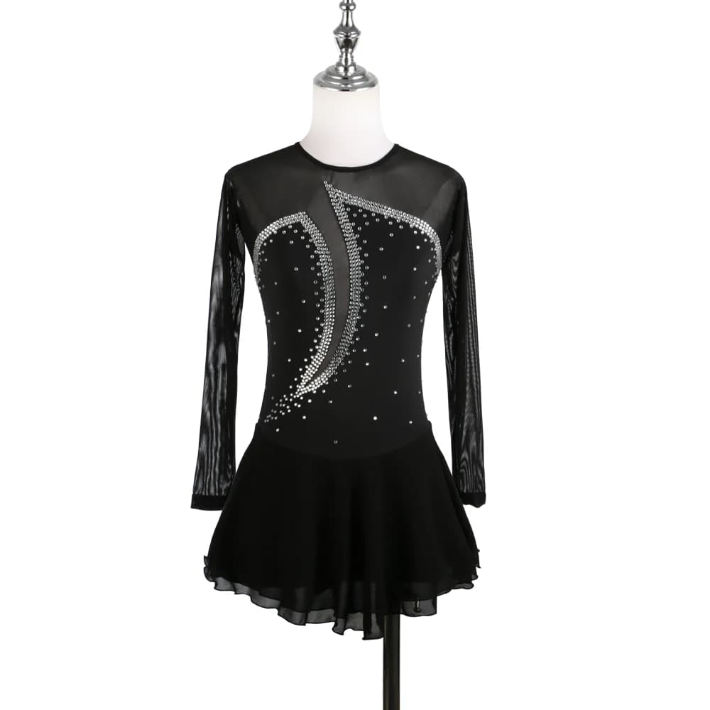 Tenue de performance de patinage artistique personnalisée, robe de patinage pour filles, compétition
