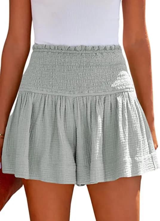 AliExpress-Short de plage en coton pour femme, jolie jupe fluide, transfrontalier, européen et améri