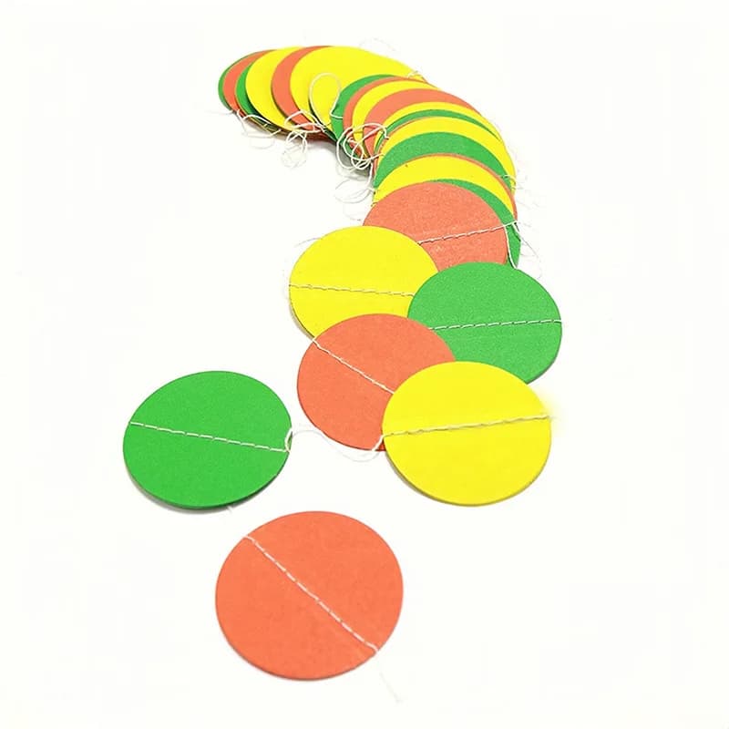 Guirlandes Circulaires Colorées Macarons, Décorations pour Irritation, Décor de Chambre, de ixPréChr