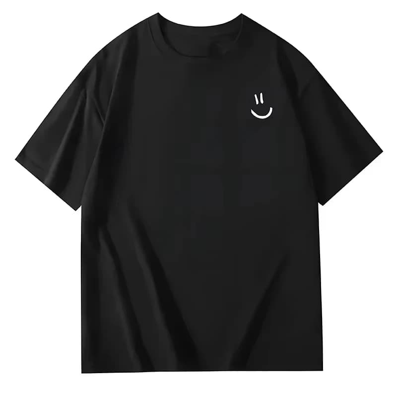 T-shirt unisexe Casablanca à imprimé avion tropical, col rond, manches courtes, en coton, coupe ampl