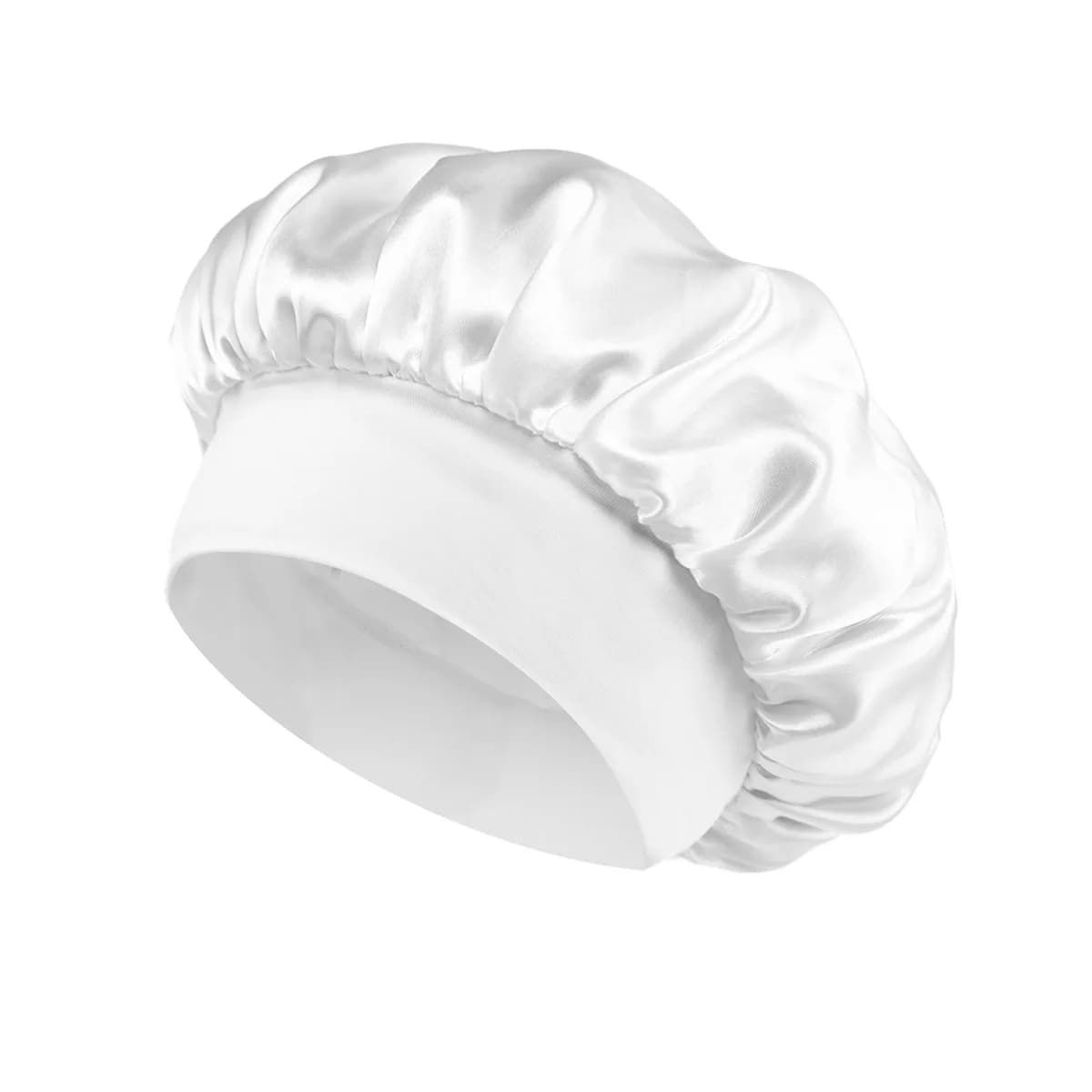 Bonnet doublé en Satin de soie douce, 1 pièce, grand Bonnet de cheveux en Satin, Bonnet de douche de