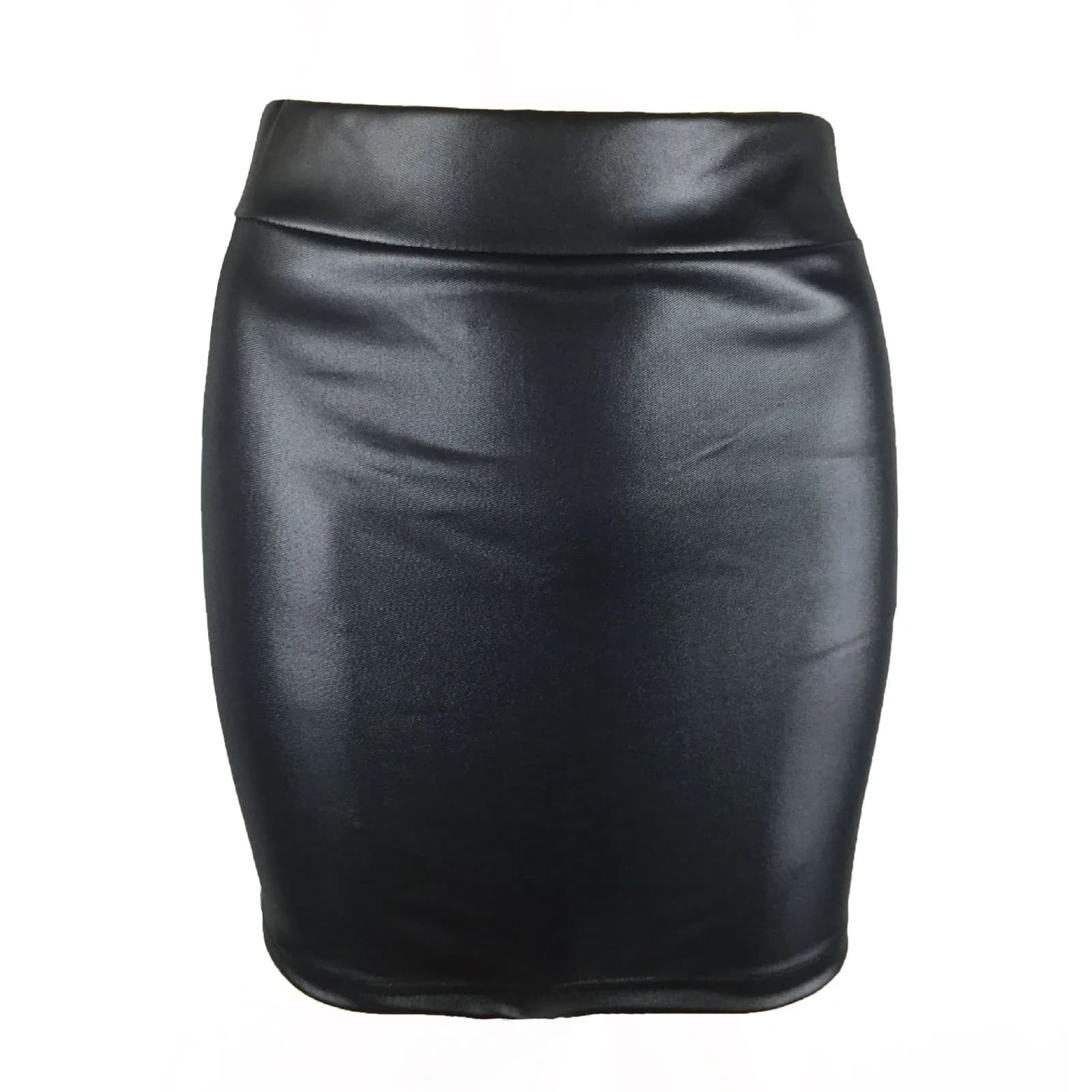 Jupe en cuir dos fendu femmes Sexy moulante jupe crayon Sexy bureau dame crayon paquet jupes taille 
