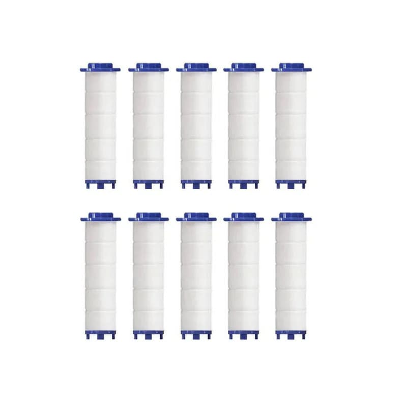 Filtres de douche à main, lot de 10 filtres de remplacement pour eau dure, élimine le chlore et les 