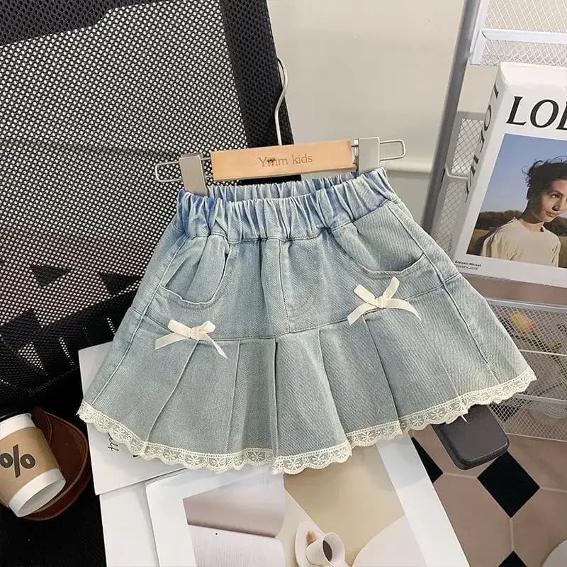 Jupe doublée en Denim pour bébés filles, vêtements d'été, nouvelle mode coréenne, jupe de princesse 
