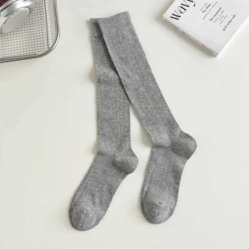 1/4 paris femmes bas femmes mi-mollet chaussettes JK Lolita doux filles longues chaussettes bas coul