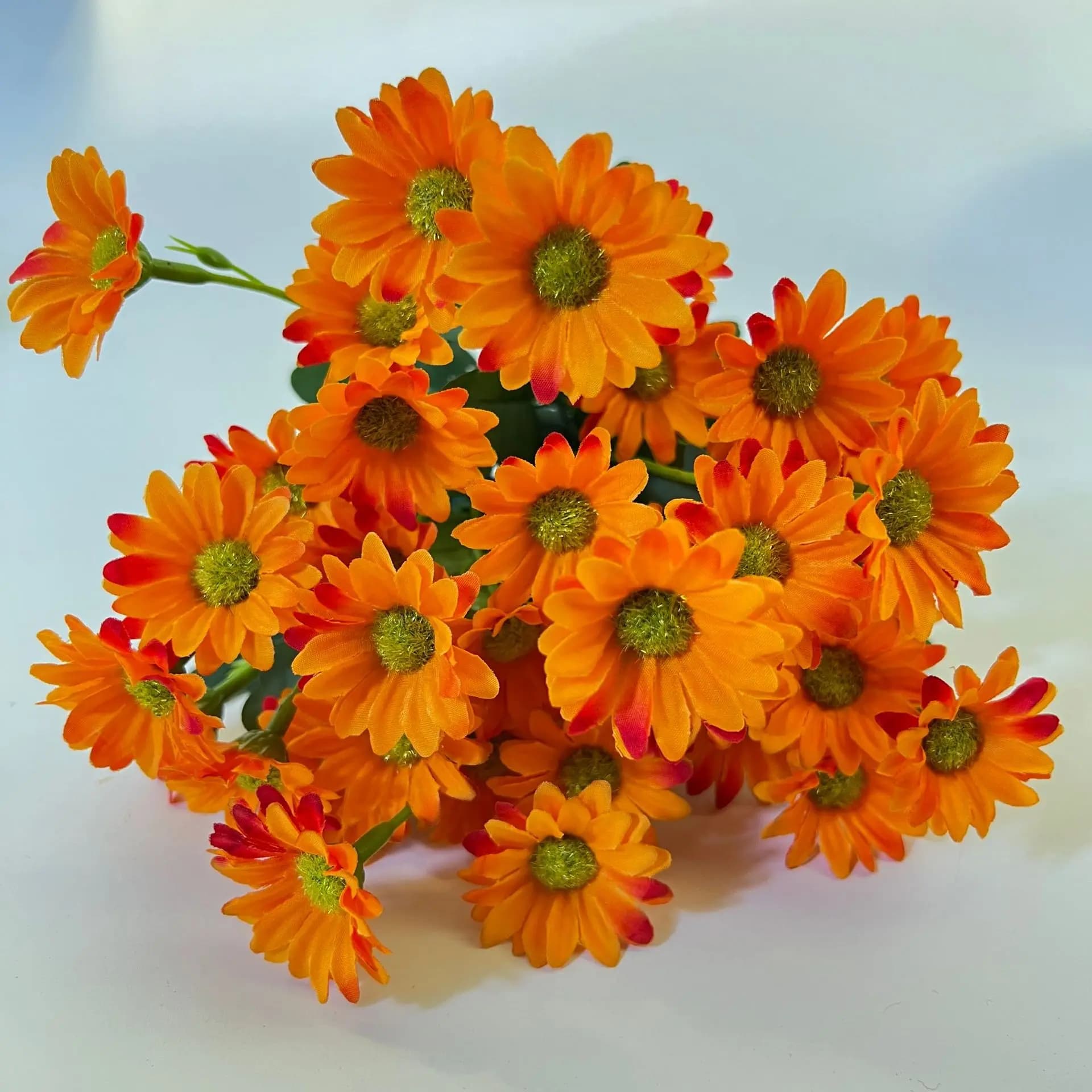 Bouquets de Fleurs Artificielles pour la Décoration de la Maison, 21 Têtes de Tournesols, Petits, Dé