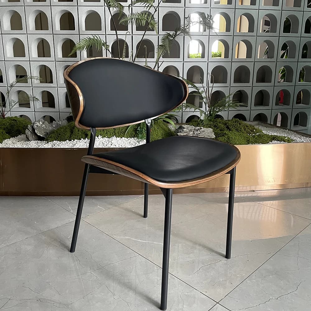 Chaise de salle à manger en cuir pour café, prix de gros, pour Restaurant et café, chaise de loisirs