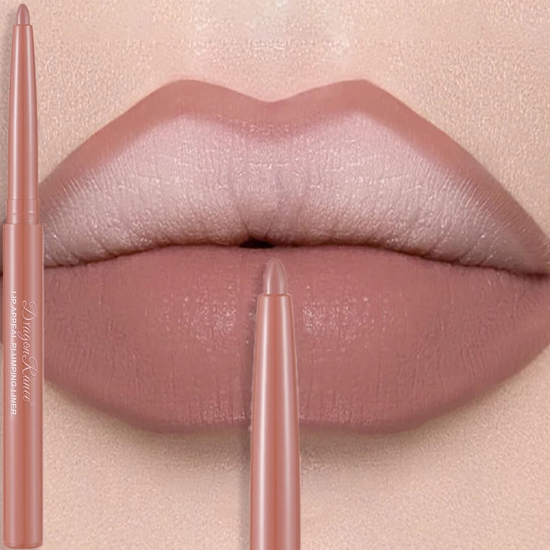 Crayon à lèvres mat mauve longue tenue, waterproof, non-collant, contour des lèvres velours, maquill