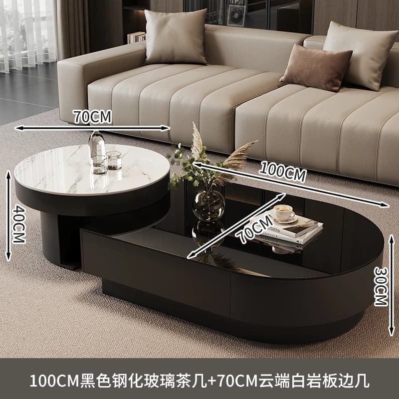 Table basse classique polyvalente, tendance, luxe, moderne, Simple, Glamour exquis, meubles de salon