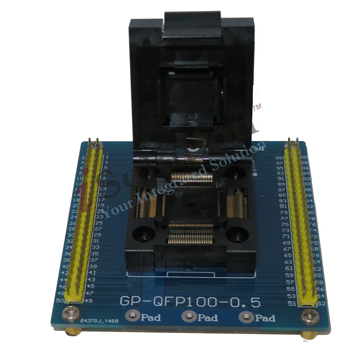 IC51-1004-809-23 siège d'essai QFP100 TQFP100 Prise de programmation LQFP100 GP-QFP100-0.5 0.5mm