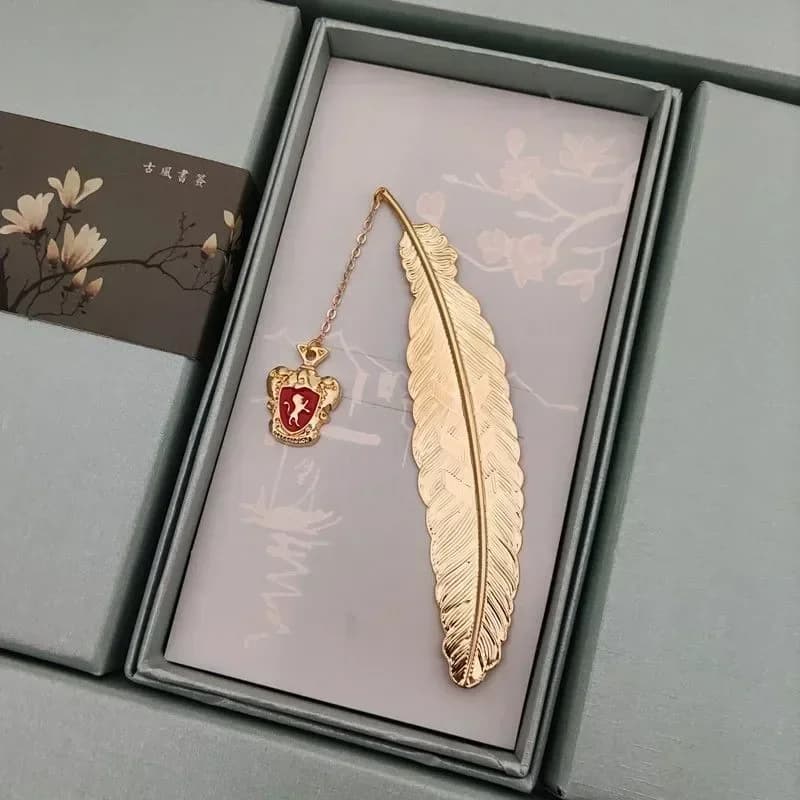 Harried Potter Marque-page exquis Plume d'Or Snitch Poudlard Poufsouffle Serdaigle Serpentard Gryffo