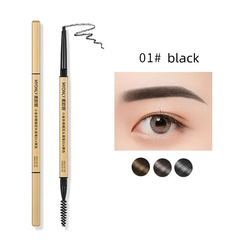 Crayon à sourcils Double tête, longue durée, étanche, 5 couleurs, stylo à sourcils, Mascara, amélior