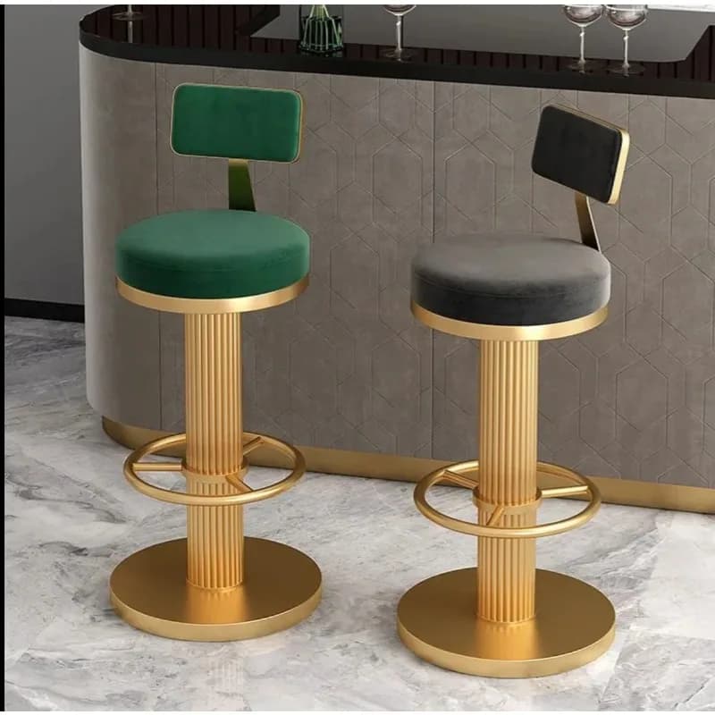 Chaise de comptoir de bar rotative dossier réglable lumière tabouret haut de luxe tabouret de bar mo