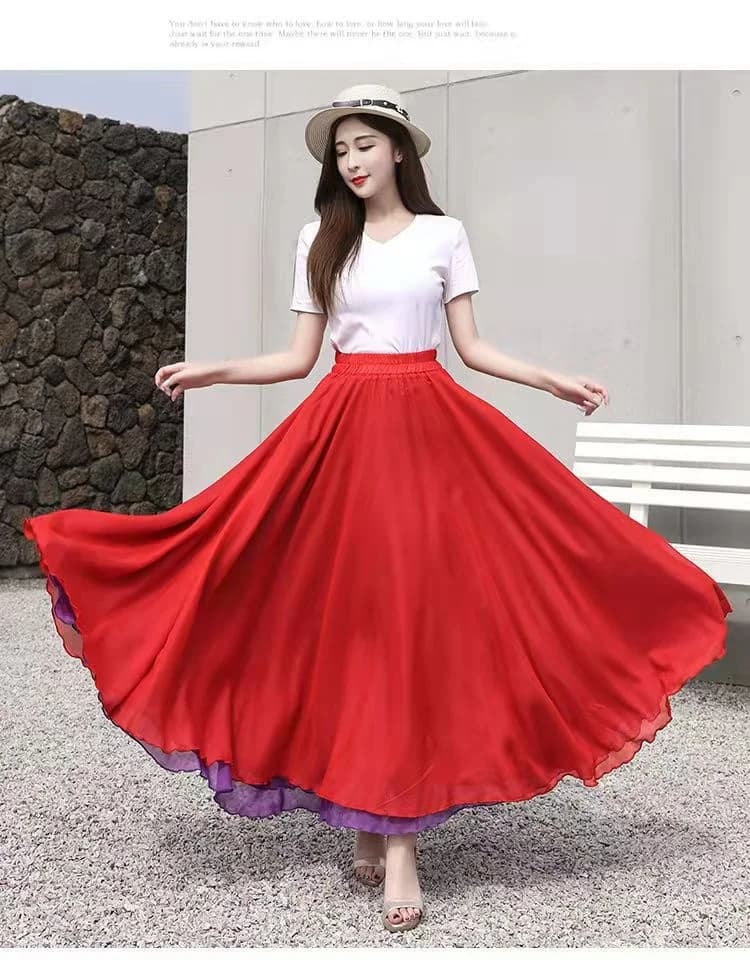 Jupe Flamenco femme jupe de danse espagnole jupe longue de danse du ventre grande jupe pivotante dég