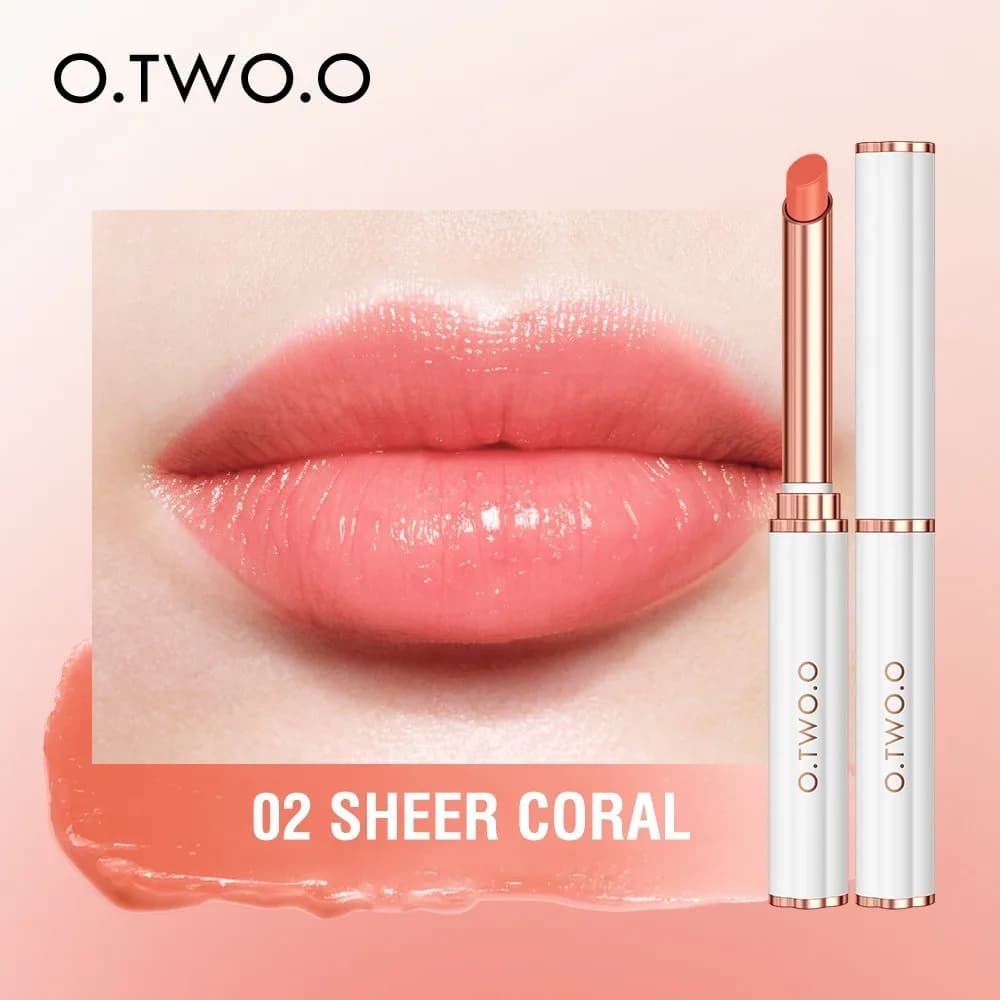 Vente flash O.TWO.O Rouge à lèvres hydratant, baume à lèvres hydratant, rouge à lèvres changeant de 