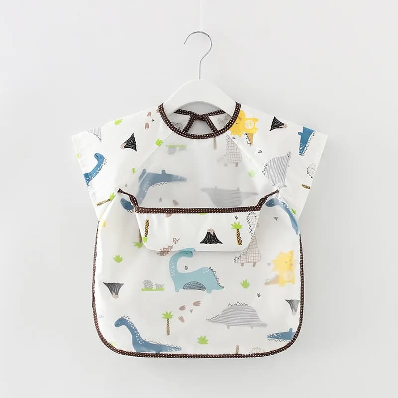 Bavoirs pour bébés enfants en bas âge écharpe à manches longues imperméable Art Smock bavoir d'alime