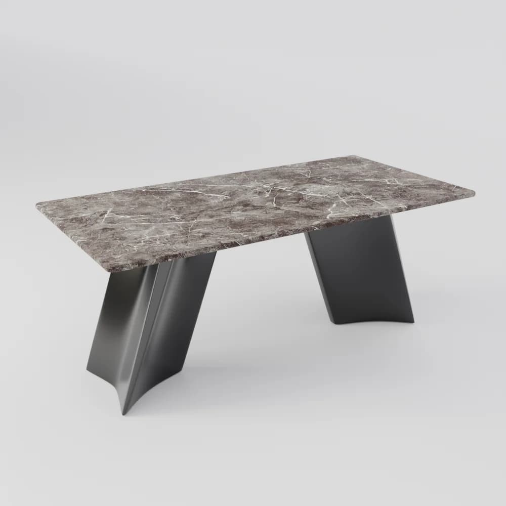 Table à manger moderne en pierre frittée pour Restaurant, haute qualité, Table à manger en marbre, T