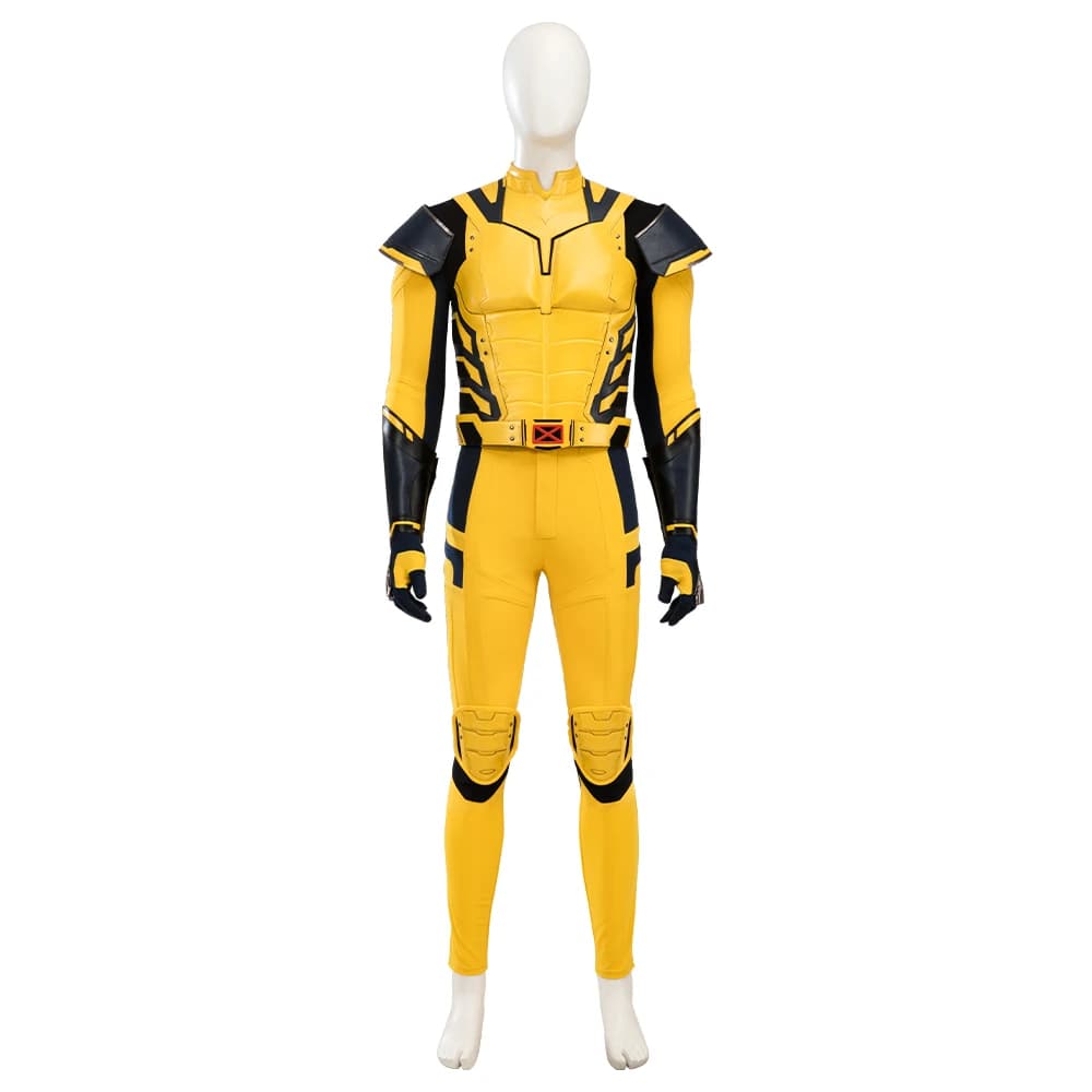 Costume de super-héros James Logan, Costume de louve, armure de combat jaune, sur mesure, Halloween,