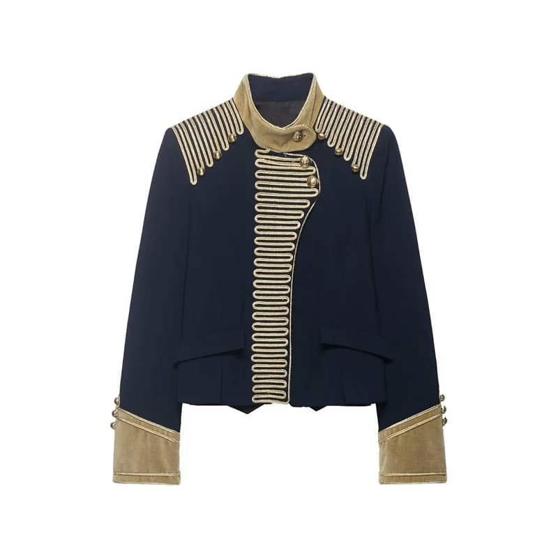 Manteau pour femme 2026 – Nouvelle collection été – Manches longues, boutons décoratifs, style caval