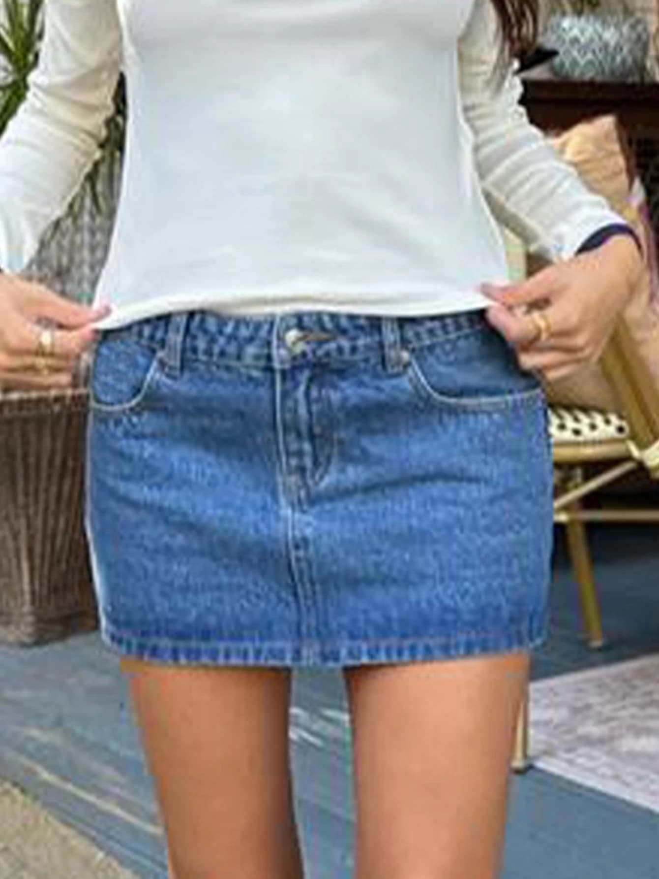 Mini jupe en jean noir Sexy pour femmes, jupes en denim d'été pour femmes, mode décontractée, street