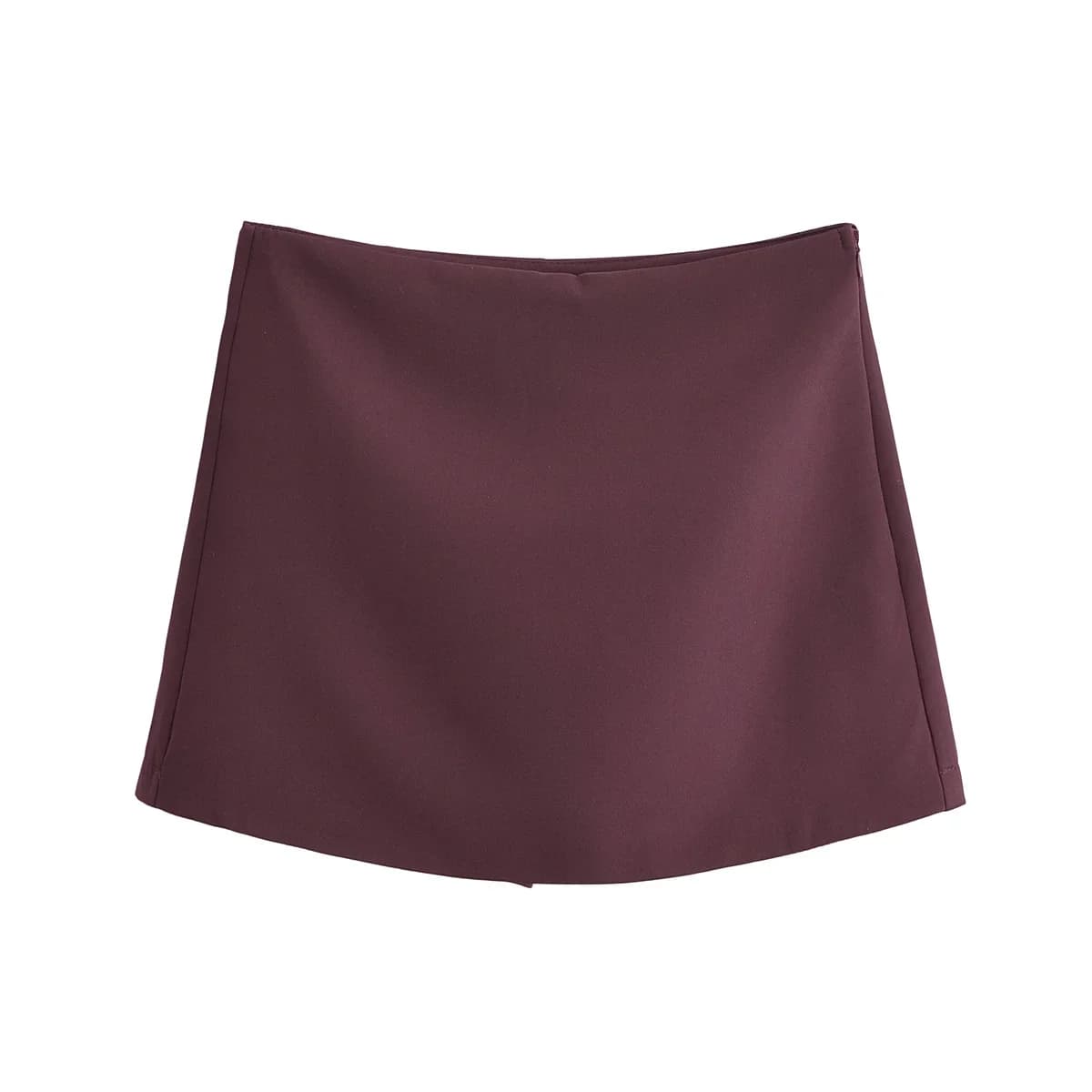 TFMLN nouveau printemps femmes solide jupe mode casual côté fermeture éclair Mini Shorts jupes Vinta