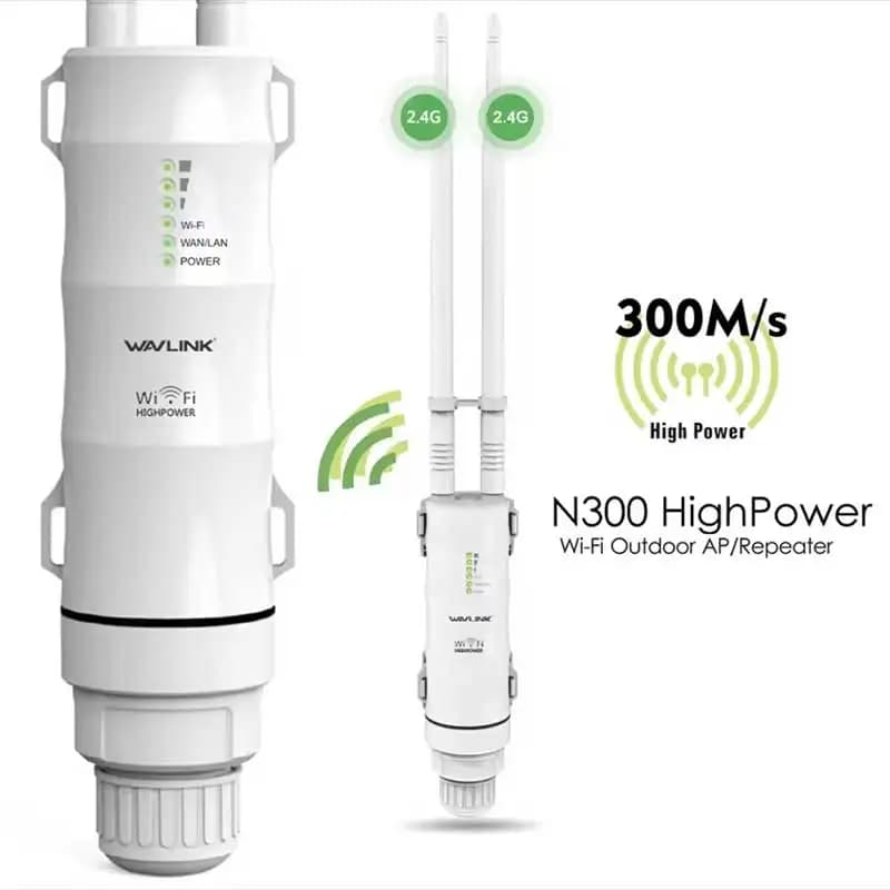 Extension WiFi longue portée pour l'extérieur, haute puissance AC1200/600/300, répéteur WiFi sans fi