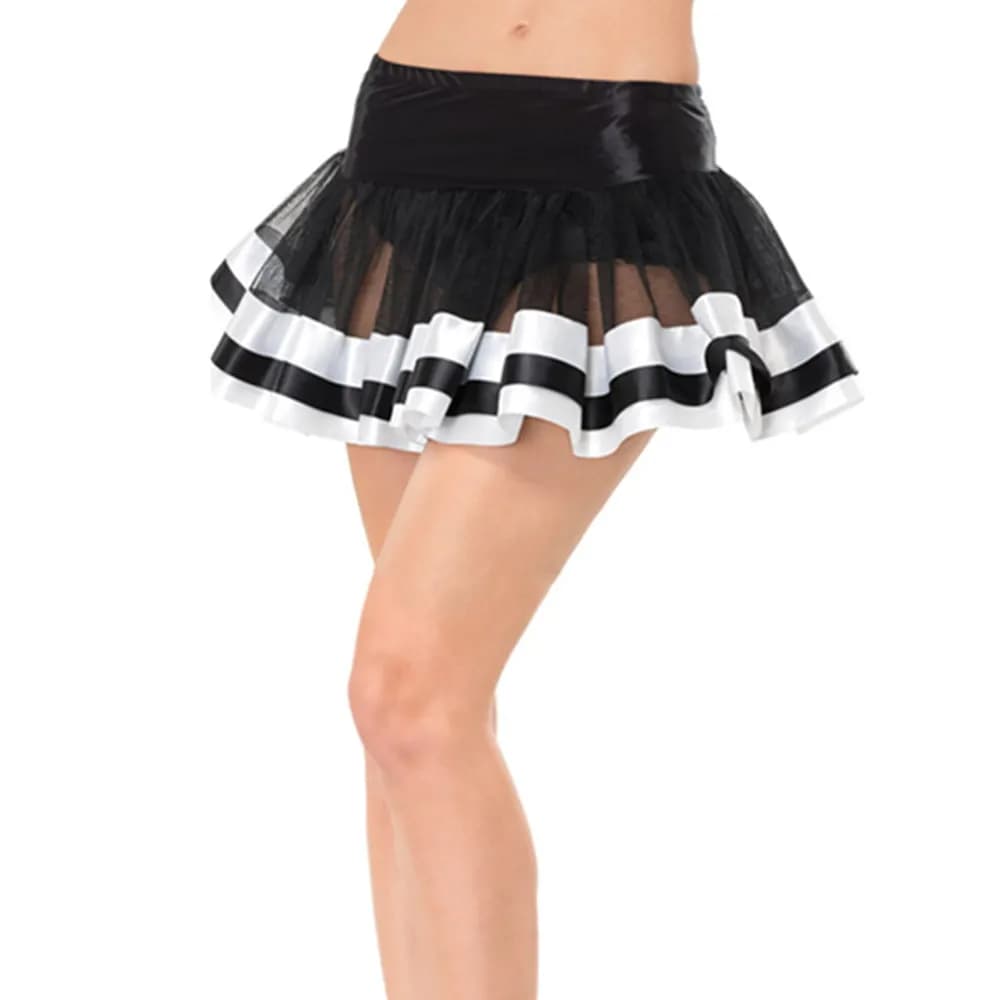 Jupe Tutu Lolita en Satin pour Femme, Jupon Garni, Sous-Jupe, brev, Ballet, Courte, Cosplay, ix