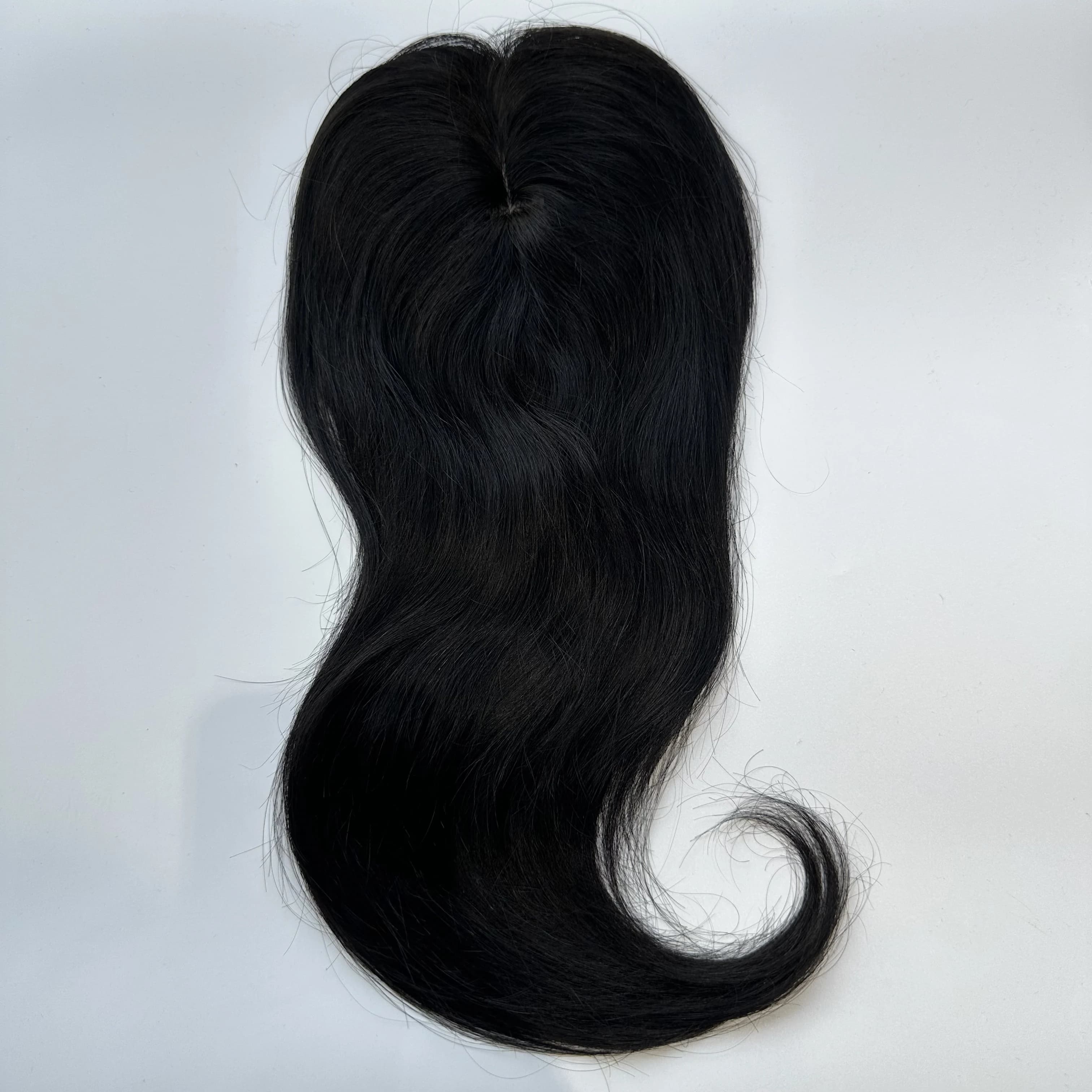 Topper 100 % cheveux humains pour couronne |   Perruque à clipser |   Postiche à couverture ciblée |