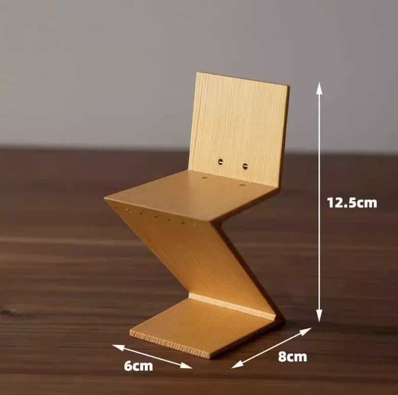 Collection de chaises miniatures à l'échelle 1:6 pour BJDs, chaise Barcelona, Wassily, Zig Zag, répl