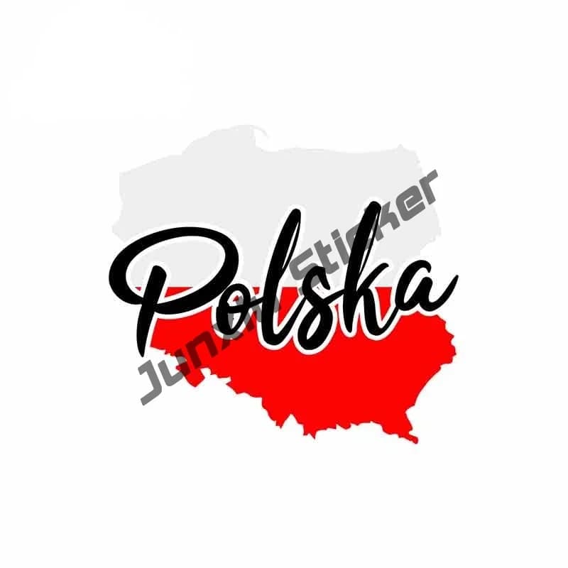 Husarz-Autocollant Polka Pologne, étiquette brillante, accessoires de décalcomanie de voiture en vin