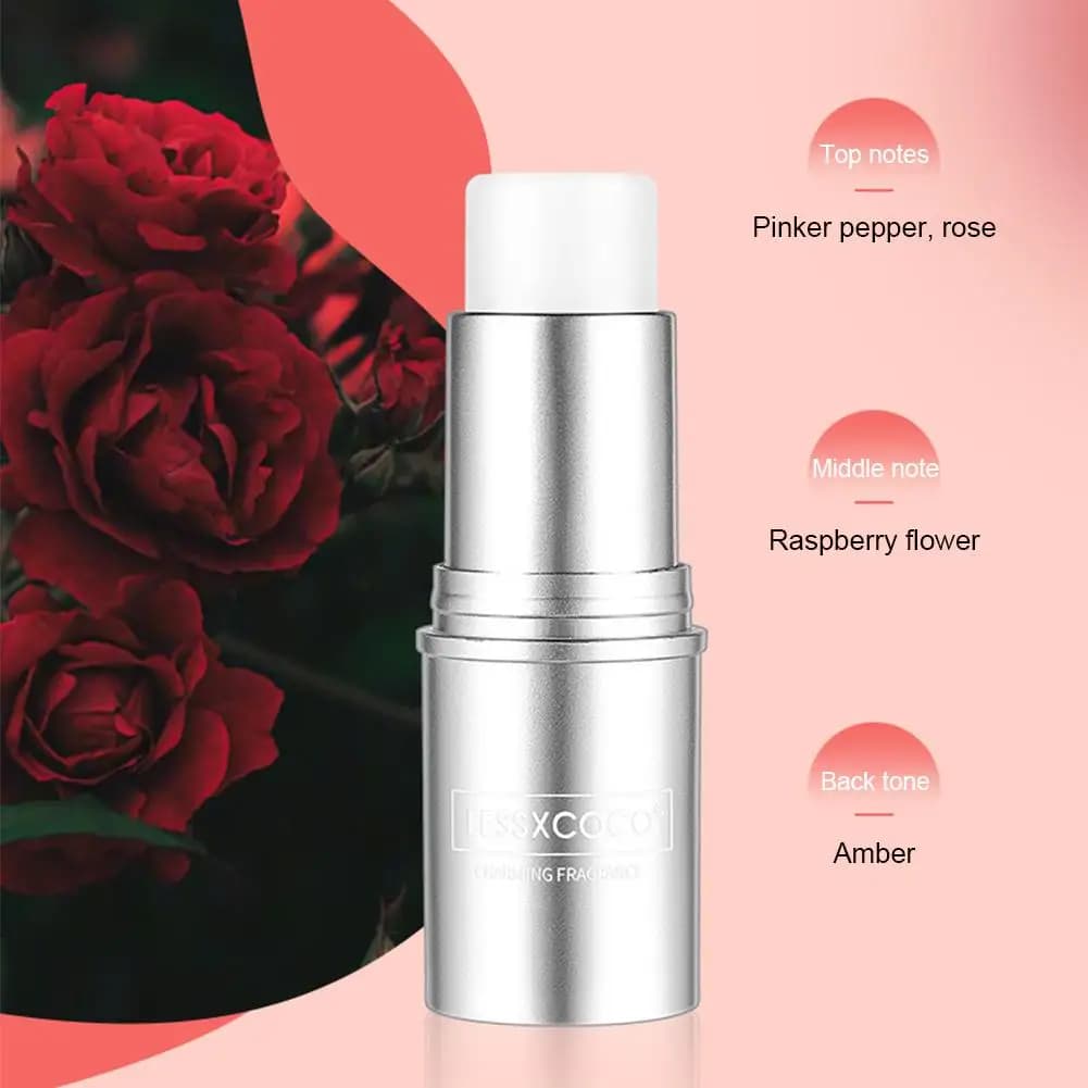 Lessxco Baume solide parfumé charmant, parfum léger, longue durée, naturel et frais, portable, unise