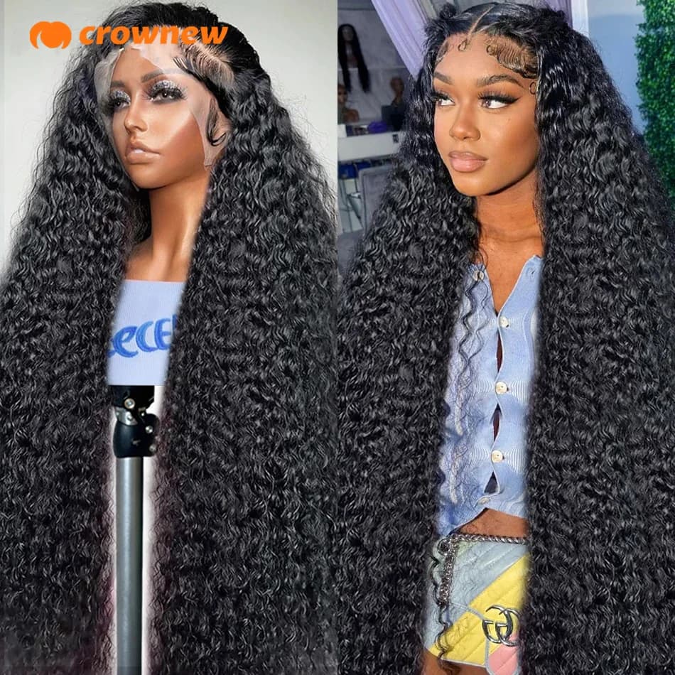 Perruque de cheveux humains bouclés 13X4 perruque avant de dentelle cheveux humains 13x6 HD perruque