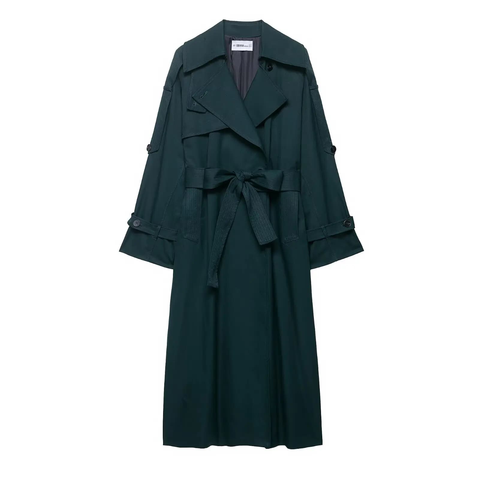 Manteau coupe-vent imperméable ample pour femme avec ceinture, élégant, de qualité supérieure, style