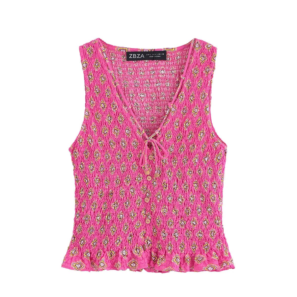 Ensemble de jupes Maxi imprimées pour femmes, débardeur sans manches à lacets, taille haute, jupe Ba