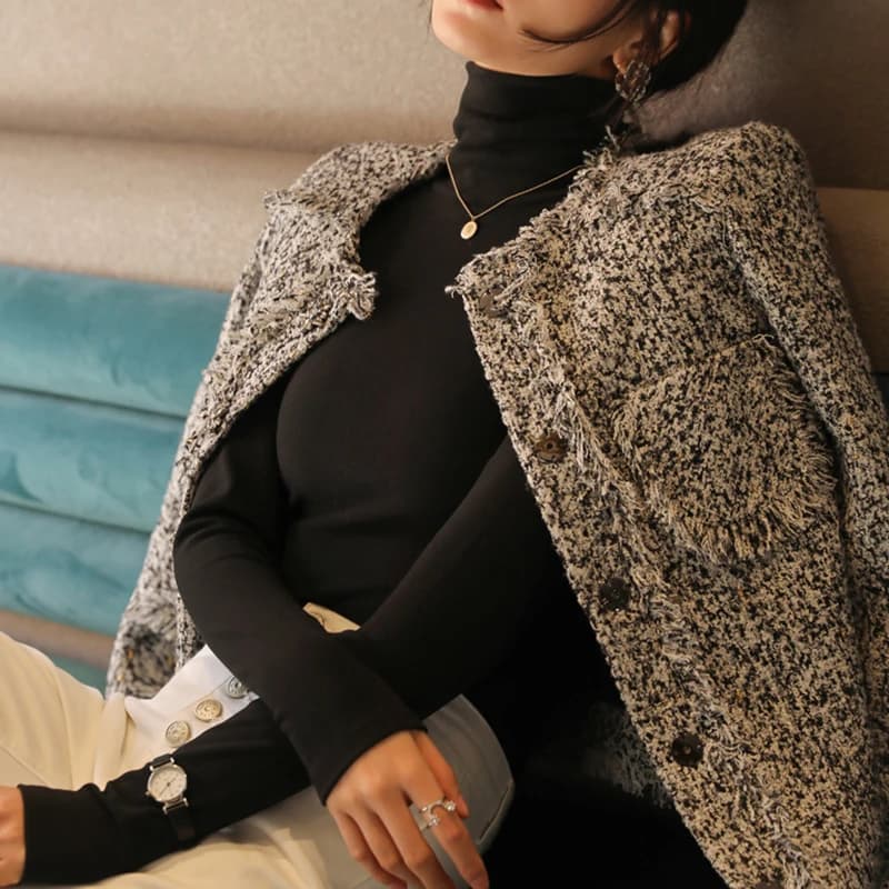 Haut thermique à col roulé pour femme, en polaire chaude, coupe ajustée, manches longues, doux et ex